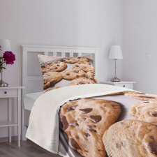 Chocolate Snacks on a Tray Bedspread Set