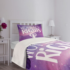 Womens Rights and Fist Bedspread Set