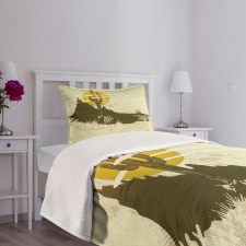 Dramatic Saguaro and Sun Bedspread Set