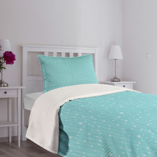 Soft Tiny Dots and Stripes Bedspread Set