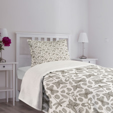 Flourish Heart and Leaves Bedspread Set