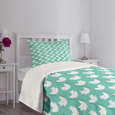Doodle Dove with Branch Bedspread Set