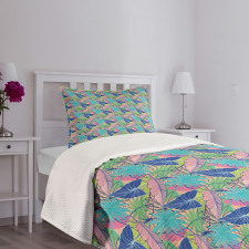 Banana Syngonium Plantation Bedspread Set