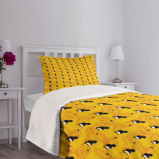 Exotic Hawaii Wildlife Fauna Bedspread Set