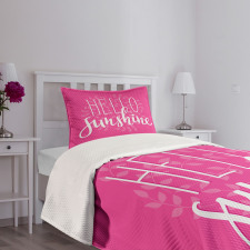 Calligraphy Leaves Bedspread Set