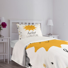 Nursery Typography Bedspread Set