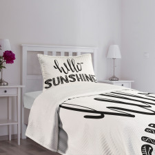 Warm Season Words Bedspread Set