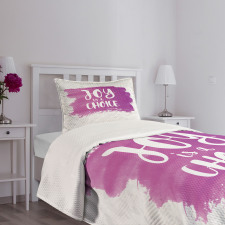 Joy is a Choice Words Art Bedspread Set