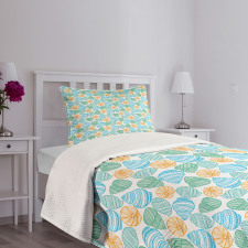 Simplistic Nautical Shell Bedspread Set