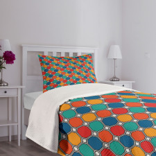 Octagons with Squares Bedspread Set