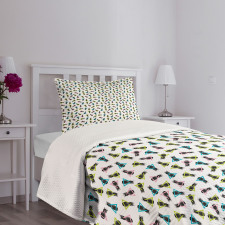 Pineapples in Triangles Bedspread Set