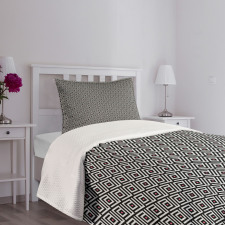 Minimalist Maze with Zigzags Bedspread Set