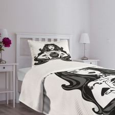 Fortune Teller Woman Magic Bedspread Set