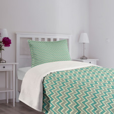 Abstract Herringbone Bedspread Set