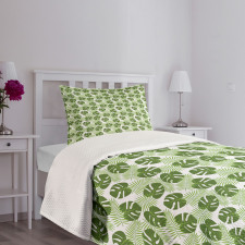 Palms and Monsteras Bedspread Set