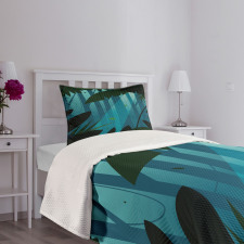 Lush Forest Leaves Bedspread Set