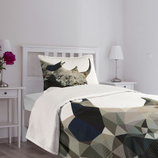 Polygonal Savannah Wildlife Bedspread Set