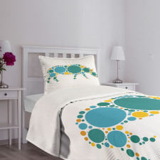 Abstract Fauna Design Bedspread Set