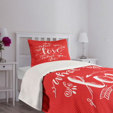 Freehand Sketch Elements Bedspread Set