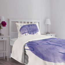 Watercolor Stain Abstract Bedspread Set