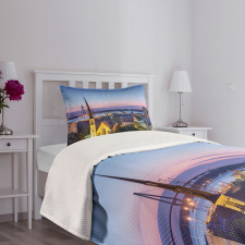 Famous Landmark Theme Bedspread Set