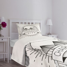 Minimal City Skyline Bedspread Set