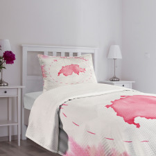 Monochrome Map Design Bedspread Set