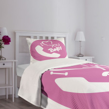 I Love You Baby Message Bedspread Set