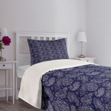 Flowers Paisley Fantasy Art Bedspread Set