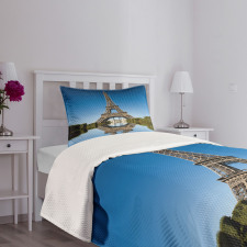 Eiffel Water Reflection Bedspread Set