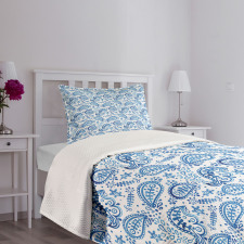 Ikat Style Watercolor Bedspread Set