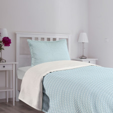 Repetitive Abstract Waves Bedspread Set