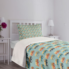 Van Childish Doodle Bedspread Set