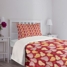 Abstract Watercolor Pears Bedspread Set