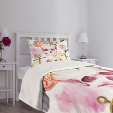 Anchor Roses Peony Art Bedspread Set