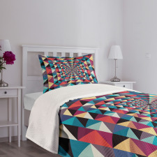 Visual Patchwork Retro Bedspread Set