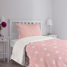 Heart Speckles Love Bedspread Set