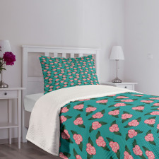 Begonia Flower Love Bedspread Set