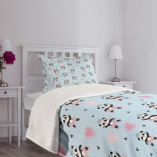 Panda Ballerina in Dress Bedspread Set