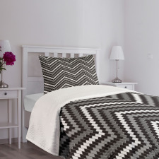 Herringbone Design Bedspread Set