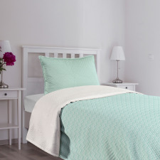 Pastel Simple Art Zigzags Bedspread Set