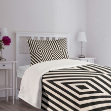 Optical Illusion Rhombuses Bedspread Set