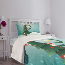 Christmas and Gnomes Bedspread Set