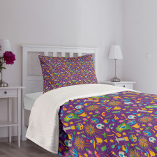 Vibrant Brazilian Items Bedspread Set