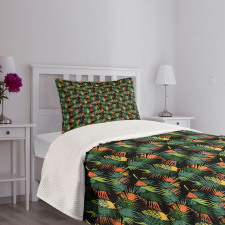 Tropical Hawaiian Jungle Bedspread Set