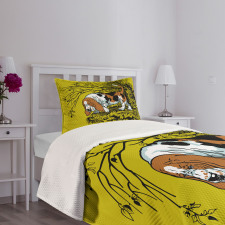 Hunting Dog Woods Bedspread Set