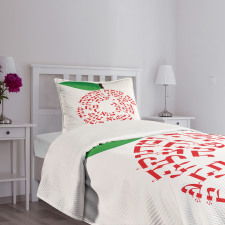 Shana Tova Apple with Wishes Bedspread Set