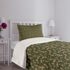 Jungle Marsh Camo Art Bedspread Set