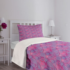 Oriental Damask Colors Bedspread Set