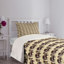 Ukrainian Karakoko Horse Bedspread Set